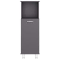 Mobile da Bagno Grigio 30x30x95 cm in Legno Multistrato 802617