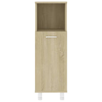 Mobile da Bagno Rovere Sonoma 30x30x95 cm in Legno Multistrato 802618