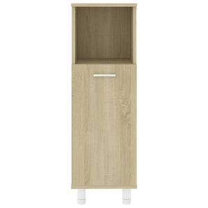 Mobile da Bagno Rovere Sonoma 30x30x95 cm in Legno Multistrato 802618