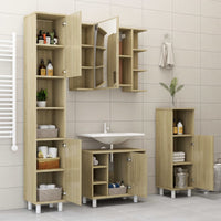 Mobile da Bagno Rovere Sonoma 30x30x95 cm in Legno Multistrato 802618