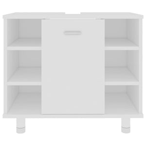 Armadio da Bagno Bianco 60x32x53,5 cm in Truciolato cod mxl 12297