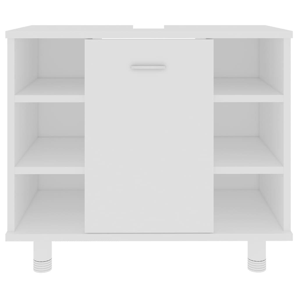 Mobile da Bagno Bianco 60x32x53,5 cm in Legno Multistrato 802633
