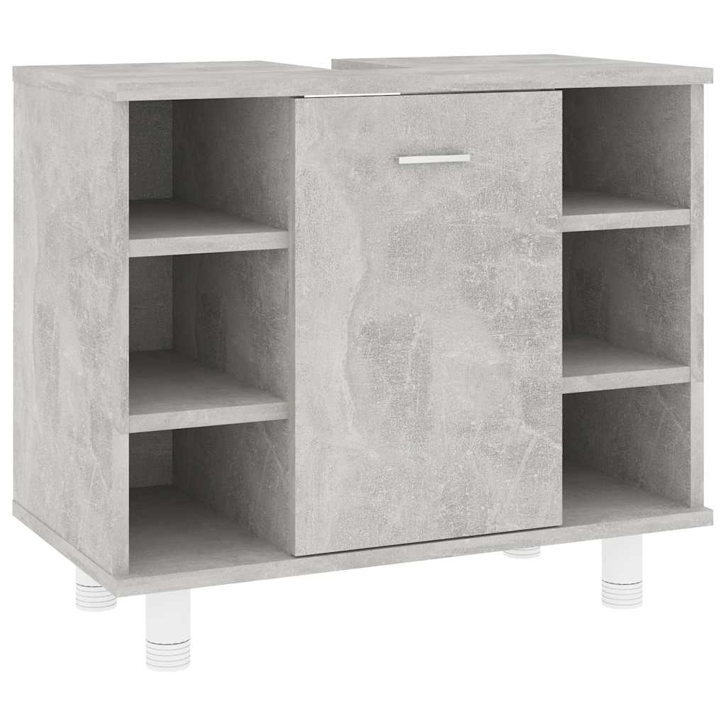 Mobile da Bagno Grigio Cemento 60x32x53,5 cm Legno Multistrato 802637
