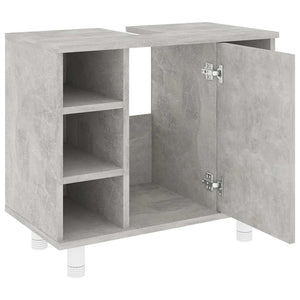 Mobile da Bagno Grigio Cemento 60x32x53,5 cm Legno Multistrato 802637