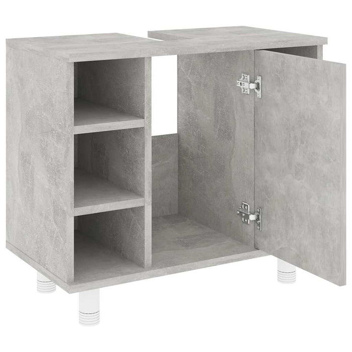 Mobile da Bagno Grigio Cemento 60x32x53,5 cm Legno Multistrato 802637