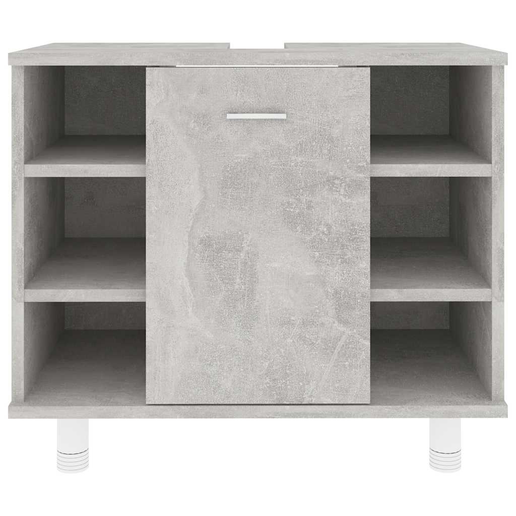 Mobile da Bagno Grigio Cemento 60x32x53,5 cm Legno Multistrato 802637