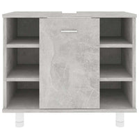 Mobile da Bagno Grigio Cemento 60x32x53,5 cm Legno Multistrato 802637