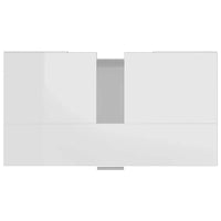 Armadio da Bagno Bianco Lucido 60x32x53,5 cm in Truciolato cod mxl 15442