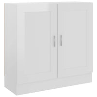 Libreria Bianco Lucido 82,5x30,5x80 cm in Legno Multistrato 802711