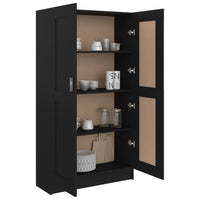 Libreria Nera 82,5x30,5x150 cm in Truciolato cod mxl 7627