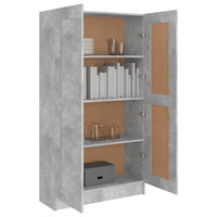 Libreria Grigio Cemento 82,5x30,5x150 cm in Legno Multistrato 802727