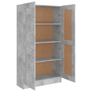 Libreria Grigio Cemento 82,5x30,5x150 cm in Legno Multistrato 802727