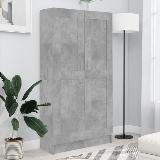 Libreria Grigio Cemento 82,5x30,5x150 cm in Legno Multistrato 802727