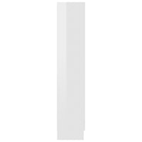 Libreria Bianco Lucido 82,5x30,5x150 cm in Legno Multistrato 802729