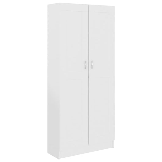 Libreria Bianca 82,5x30,5x185,5 cm in Legno Multistrato 802732