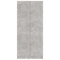 Libreria Grigio Cemento 82,5x30,5x185,5 cm in Legno Multistrato 802736