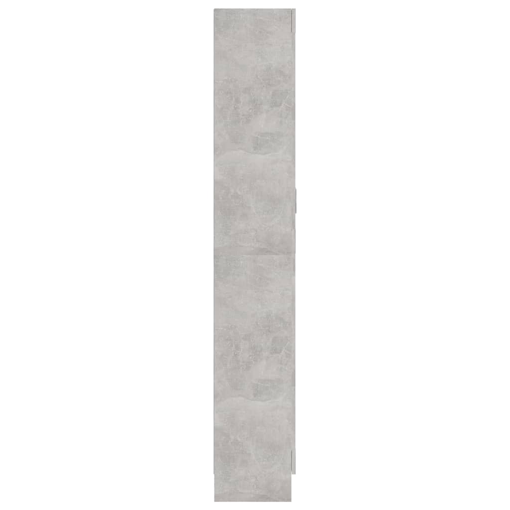 Libreria Grigio Cemento 82,5x30,5x185,5 cm in Legno Multistrato 802736