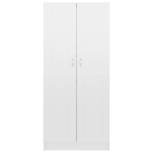 Libreria Bianco Lucido 82,5x30,5x185,5 cm in Legno Multistrato 802738