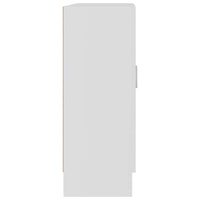 Armadietto con Vetrina Bianco 82,5x30,5x80 cm Legno Multistrato 802741