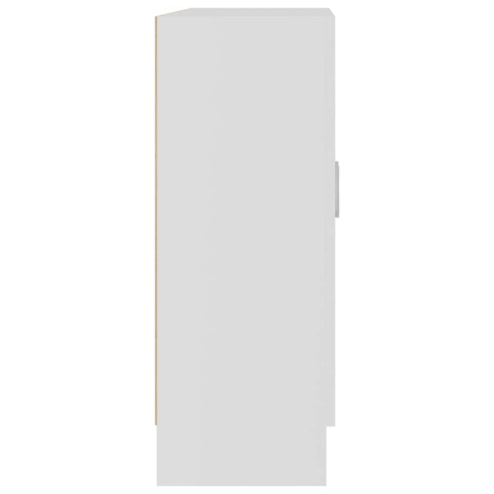 Armadietto con Vetrina Bianco 82,5x30,5x80 cm Legno Multistrato 802741