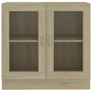 Vetrina Rovere Sonoma 82,5x30,5x80 cm in Legno Multistrato 802744