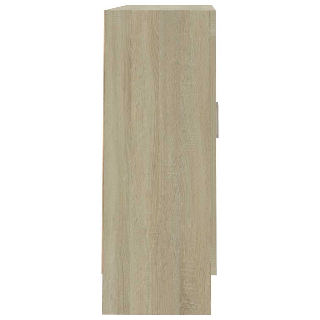 Vetrina Rovere Sonoma 82,5x30,5x80 cm in Legno Multistrato 802744