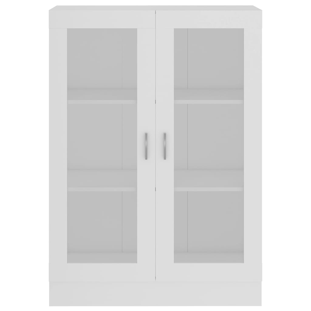 Armadietto con Vetrina Bianco 82,5x30,5x115cm Legno Multistrato 802750