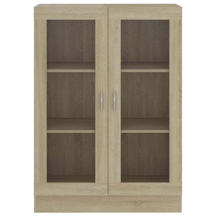 Armadietto Vetrina Rovere Sonoma 82,5x30,5x115 cm Multistrato 802753