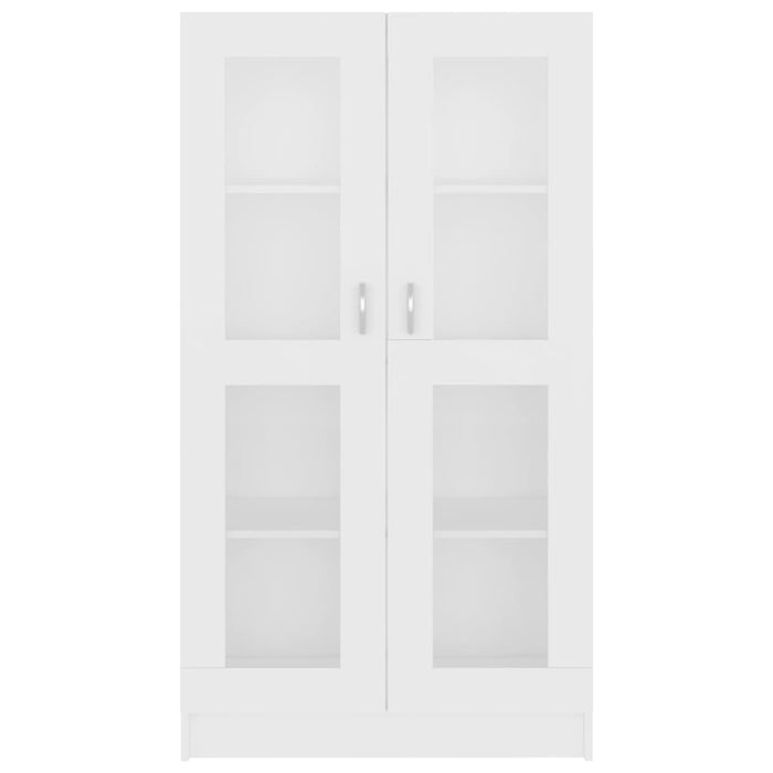 Armadietto con Vetrina Bianco 82,5x30,5x150cm Legno Multistrato 802759