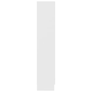 Armadietto con Vetrina Bianco 82,5x30,5x150cm Legno Multistrato 802759