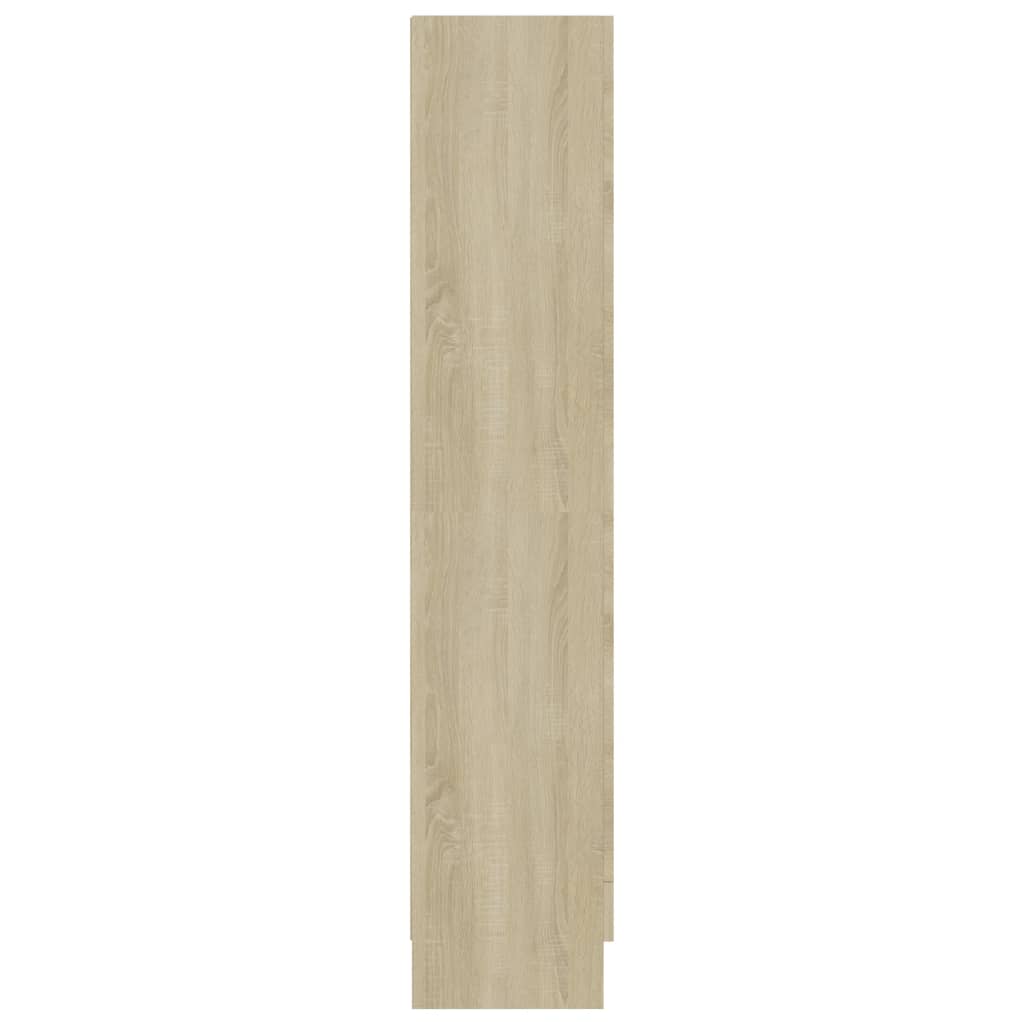 Armadietto Vetrina Rovere Sonoma 82,5x30,5x150 cm Multistrato 802762
