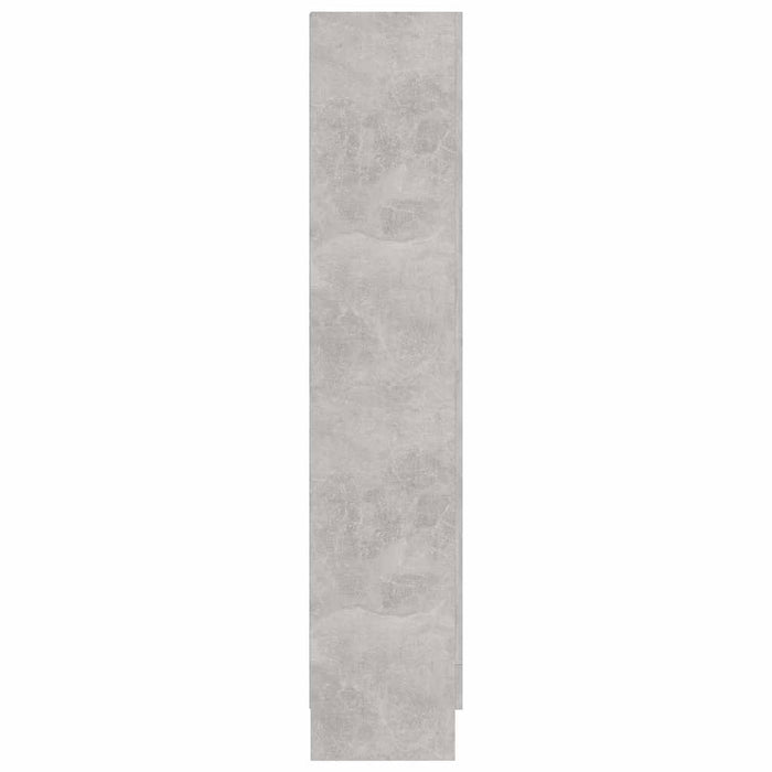 Armadietto Vetrina Grigio Cemento 82,5x30,5x150 cm Multistrato 802763