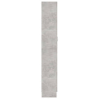 Armadio con Vetrina Grigio Cemento 82,5x30,5x185,5cm Truciolato cod mxl 47653