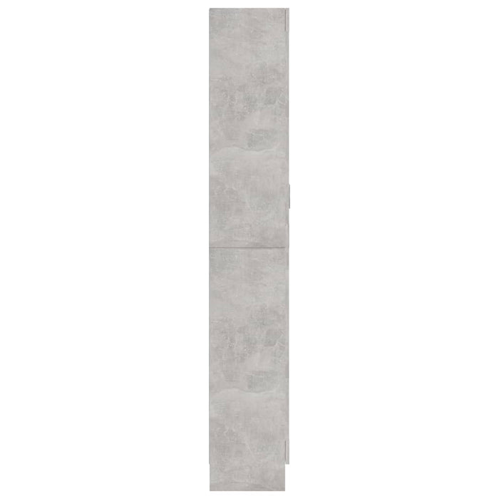 Armadio con Vetrina Grigio Cemento 82,5x30,5x185,5cm Truciolato cod mxl 47653