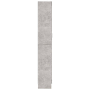 Armadietto Vetrina Grigio Cemento 82,5x30,5x185,5cm Multistrato 802772