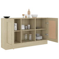 Credenza Rovere Sonoma 120x30,5x70 cm in Legno Multistrato 802780