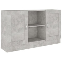 Credenza Grigio Cemento 120x30,5x70 cm in Legno Multistrato 802781