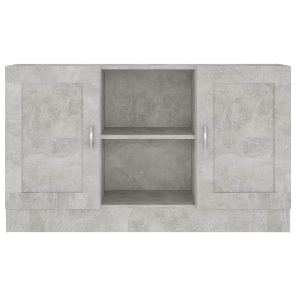 Credenza-Buffet-Armadio da cucina Grigio Cemento 120x30,5x70 cm in Legno Multistrato