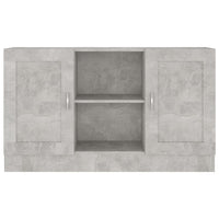 Credenza-Buffet-Armadio da cucina Grigio Cemento 120x30,5x70 cm in Legno Multistrato