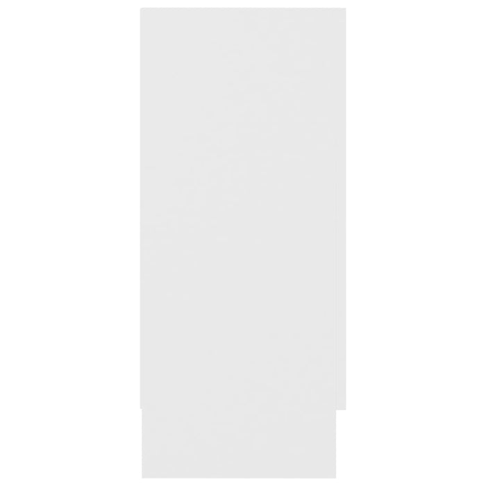 Armadietto con Vetrina Bianco 120x30,5x70 cm Legno Multistrato 802786