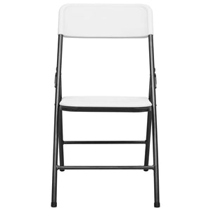 Sedie da Giardino Pieghevoli 4 pz in HDPE Bianco 313556