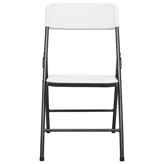 Sedie da Giardino Pieghevoli 4 pz in HDPE Bianco 313556