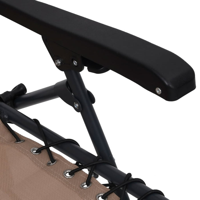 Sdraio Pieghevole in Textilene Grigio Talpa cod mxl 24278