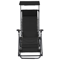 Set di due sedie da terrazza pieghevoli in Textilene nero 02_0011986