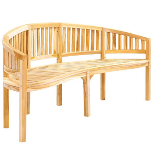 Panchina a Forma di Banana 200 cm in Legno Massello di Teak 310495