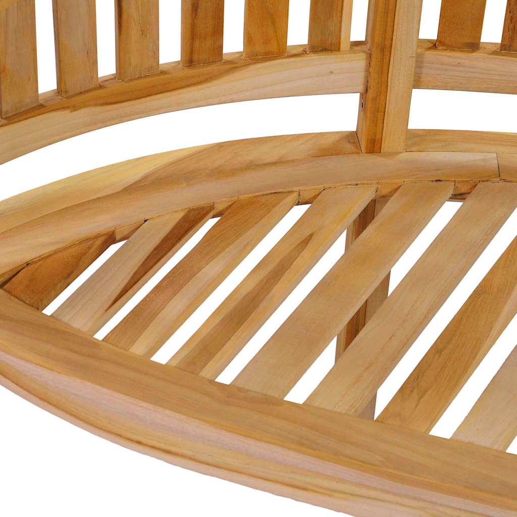 Panchina a Forma di Banana 200 cm in Legno Massello di Teak