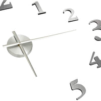 Orologio da Parete 3D Design Moderno Argento 100 cm XXL 325152