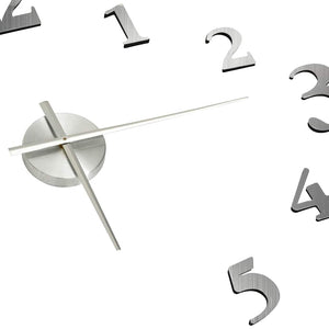 Orologio da Parete 3D Design Moderno Argento 100 cm XXL 325152