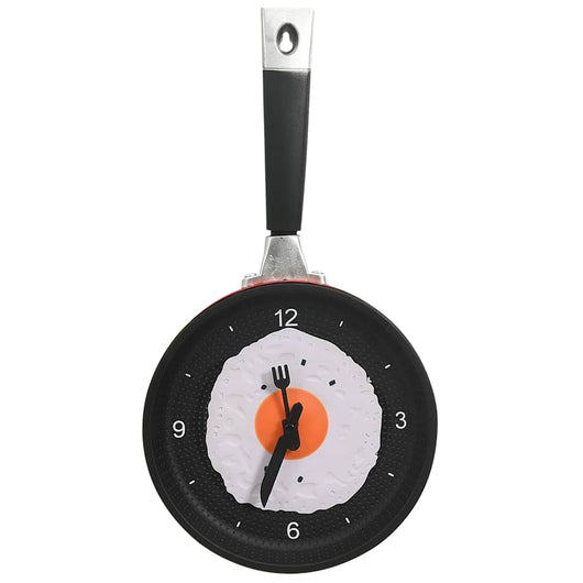 325164  Wall Clock with Fried Egg Pan Design 18,8 cm 325164