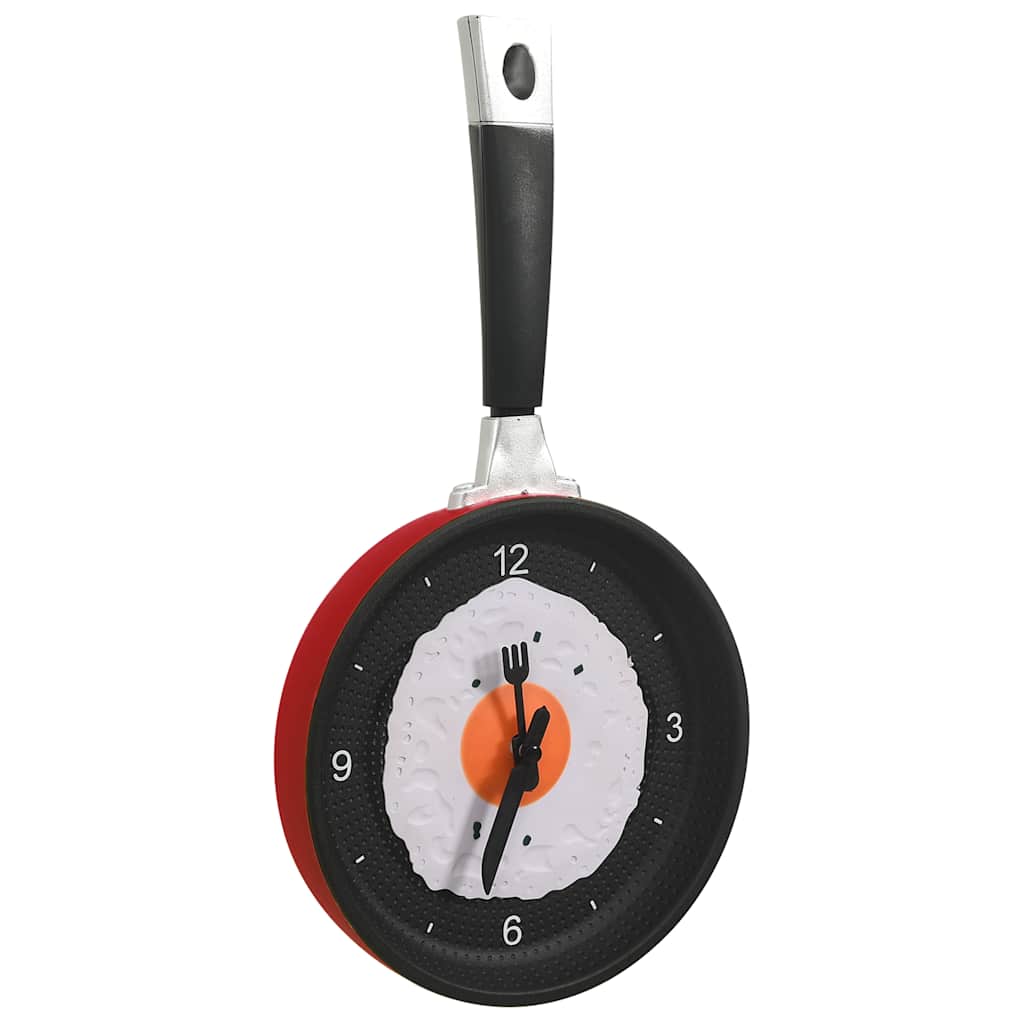 325164  Wall Clock with Fried Egg Pan Design 18,8 cm 325164